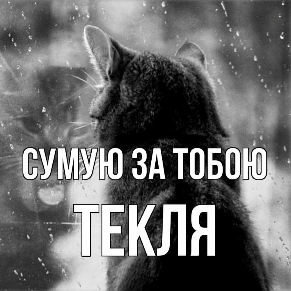 Открытка на каждый день з підписом, Текля Сумую за тобою скорее ко мне приходи 1 Прикольна листівка з побажанням онлайн скачати безкоштовно 