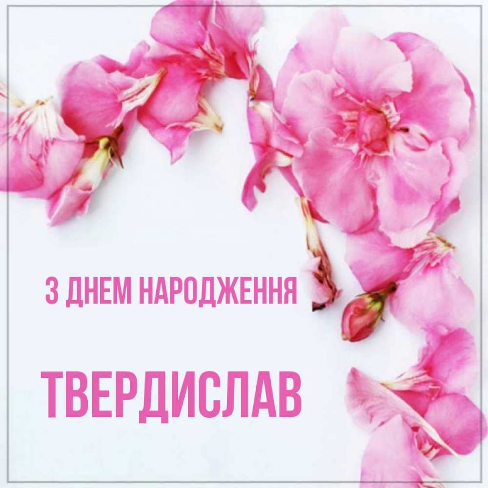 Открытка на каждый день з підписом, Твердислав З Днем народження Красивая открытка для поздравления с днем рождения Прикольна листівка з побажанням онлайн скачати безкоштовно 