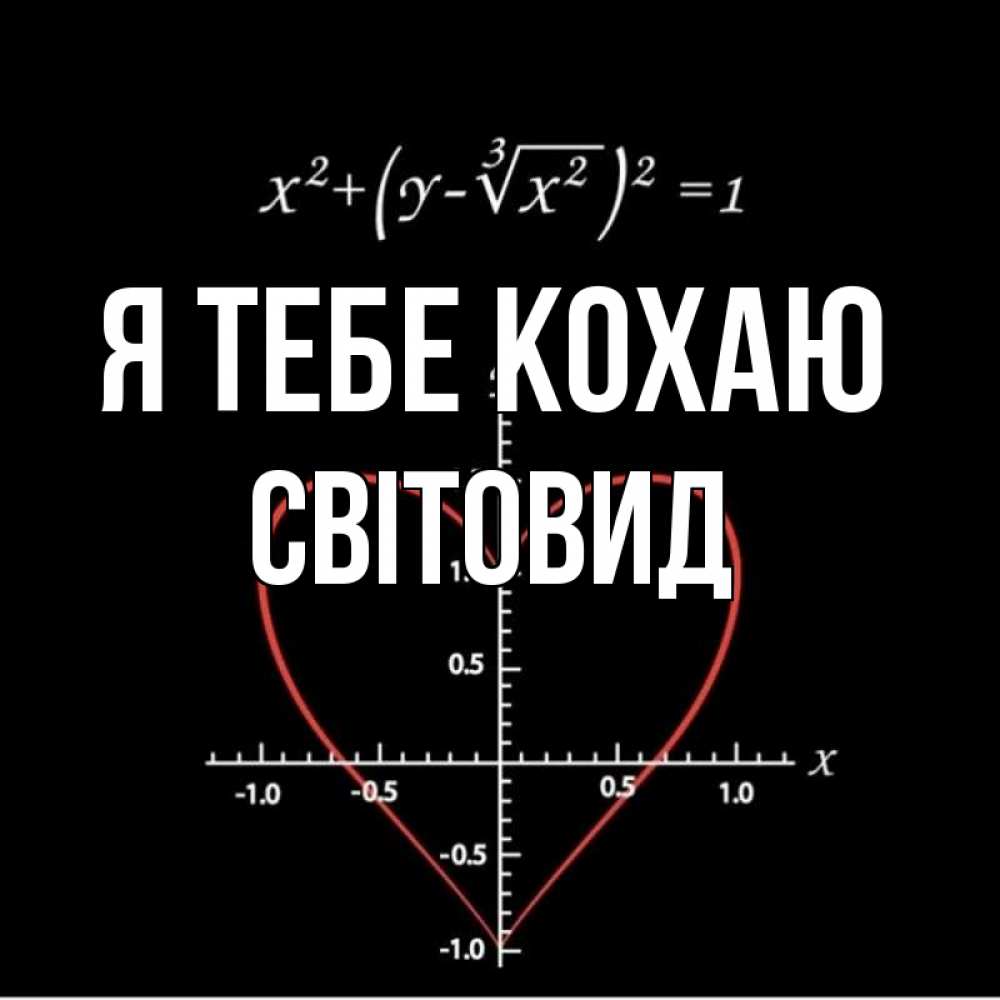Открытка на каждый день з підписом, Світовид Я тебе кохаю сердечная формула Прикольна листівка з побажанням онлайн скачати безкоштовно 