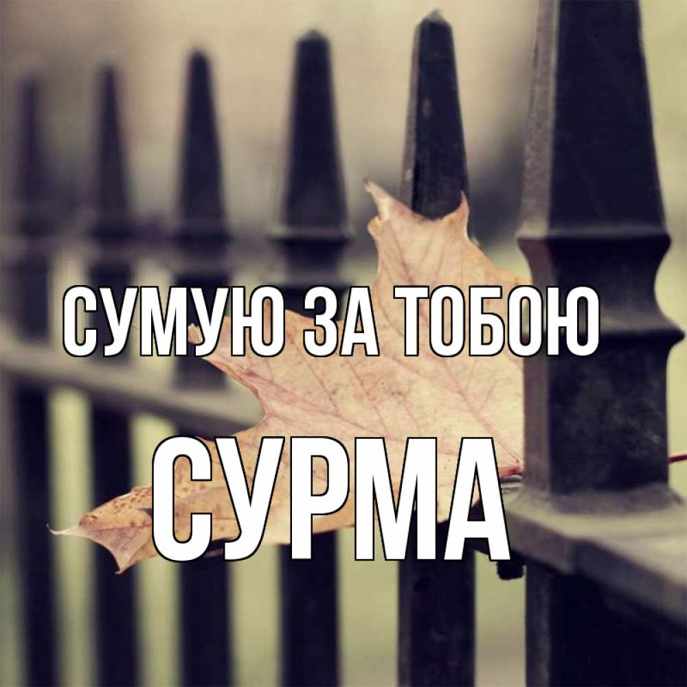 Открытка на каждый день з підписом, Сурма Сумую за тобою очень скучно Прикольна листівка з побажанням онлайн скачати безкоштовно 