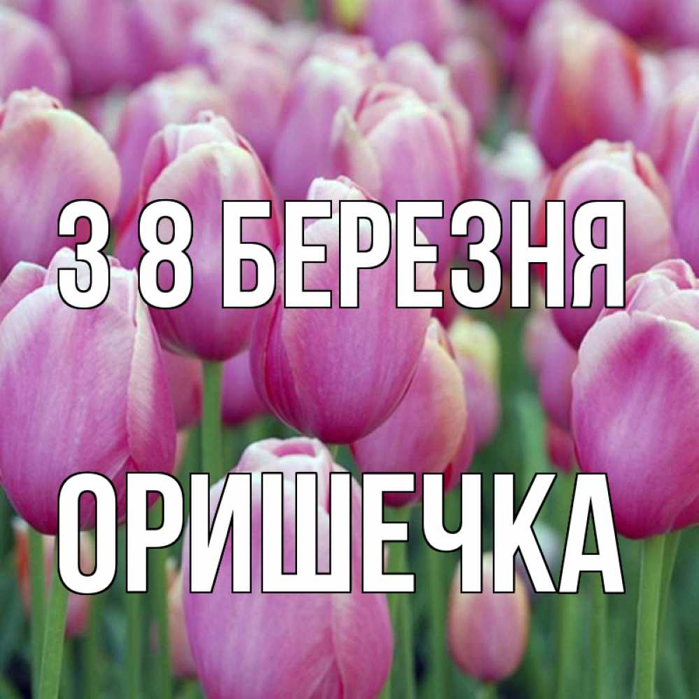 Открытка на каждый день з підписом, Оришечка З 8 БЕРЕЗНЯ на международный женский день 3 Прикольна листівка з побажанням онлайн скачати безкоштовно 
