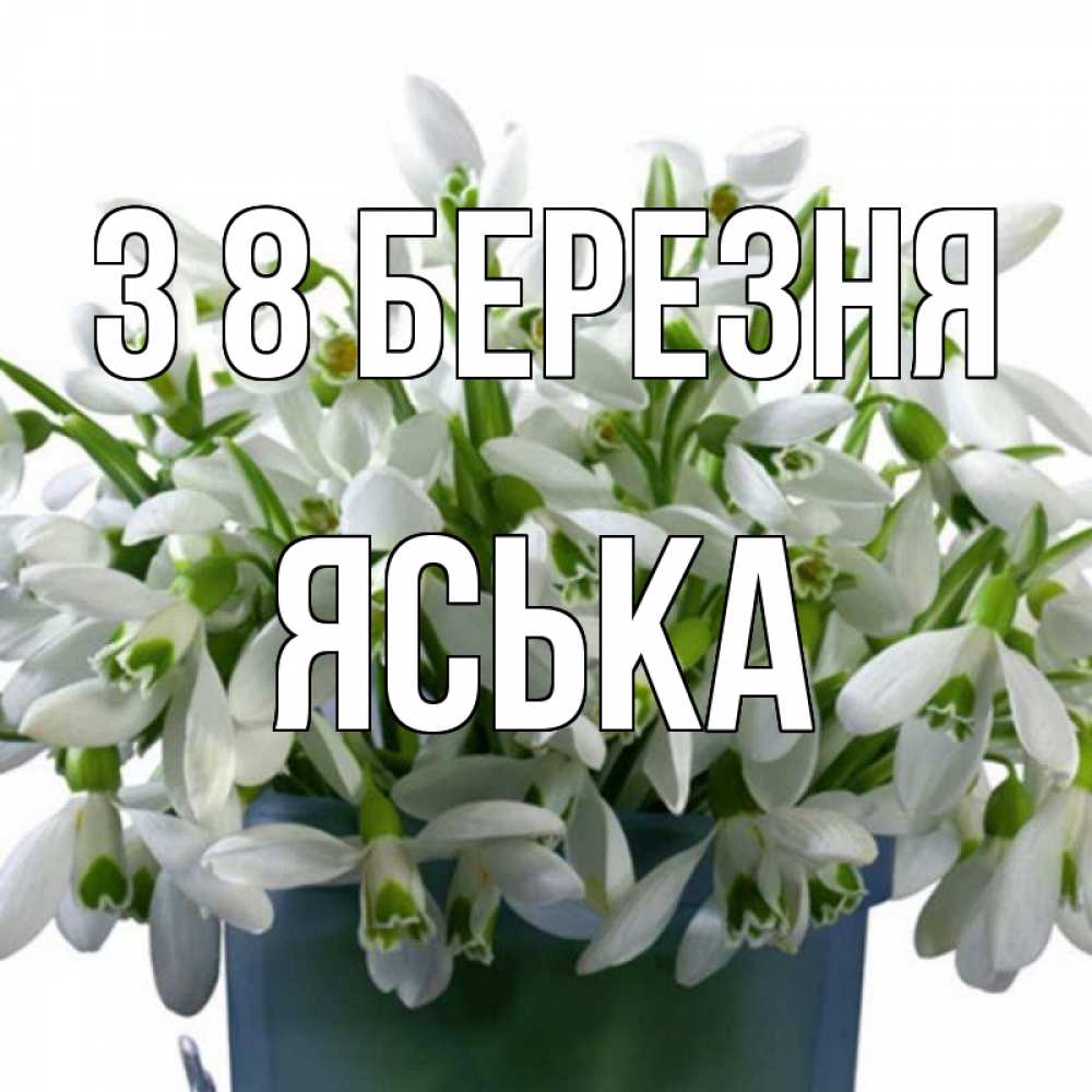 Открытка на каждый день з підписом, Яська З 8 БЕРЕЗНЯ цветы к международному женскому дню Прикольна листівка з побажанням онлайн скачати безкоштовно 
