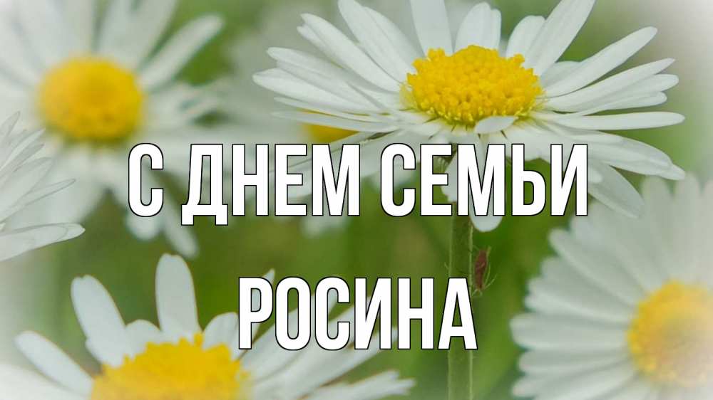 Открытка на каждый день з підписом, Росина С днем семьи с днем семьи  1 Прикольна листівка з побажанням онлайн скачати безкоштовно 