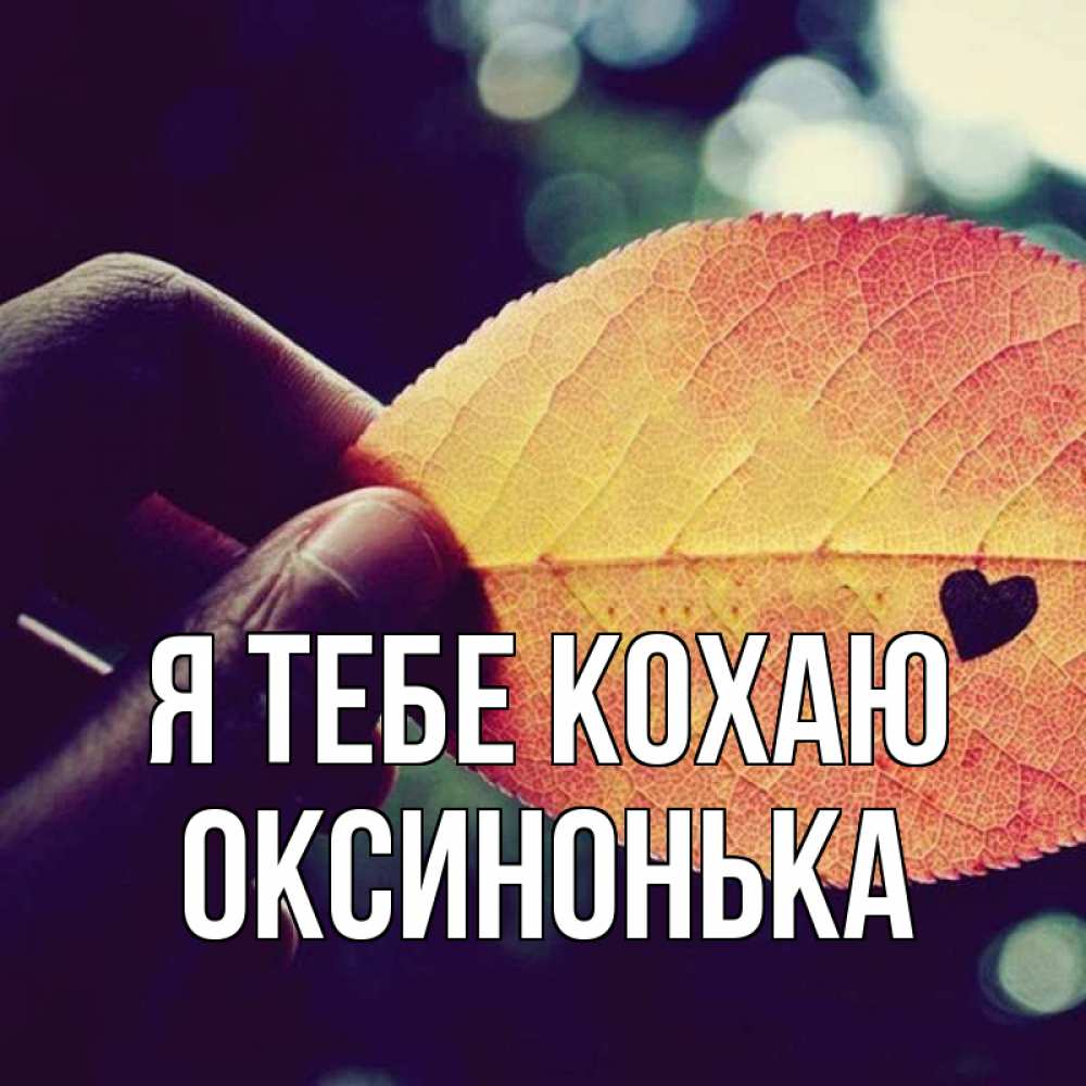 Открытка на каждый день з підписом, Оксинонька Я тебе кохаю держу лист Прикольна листівка з побажанням онлайн скачати безкоштовно 