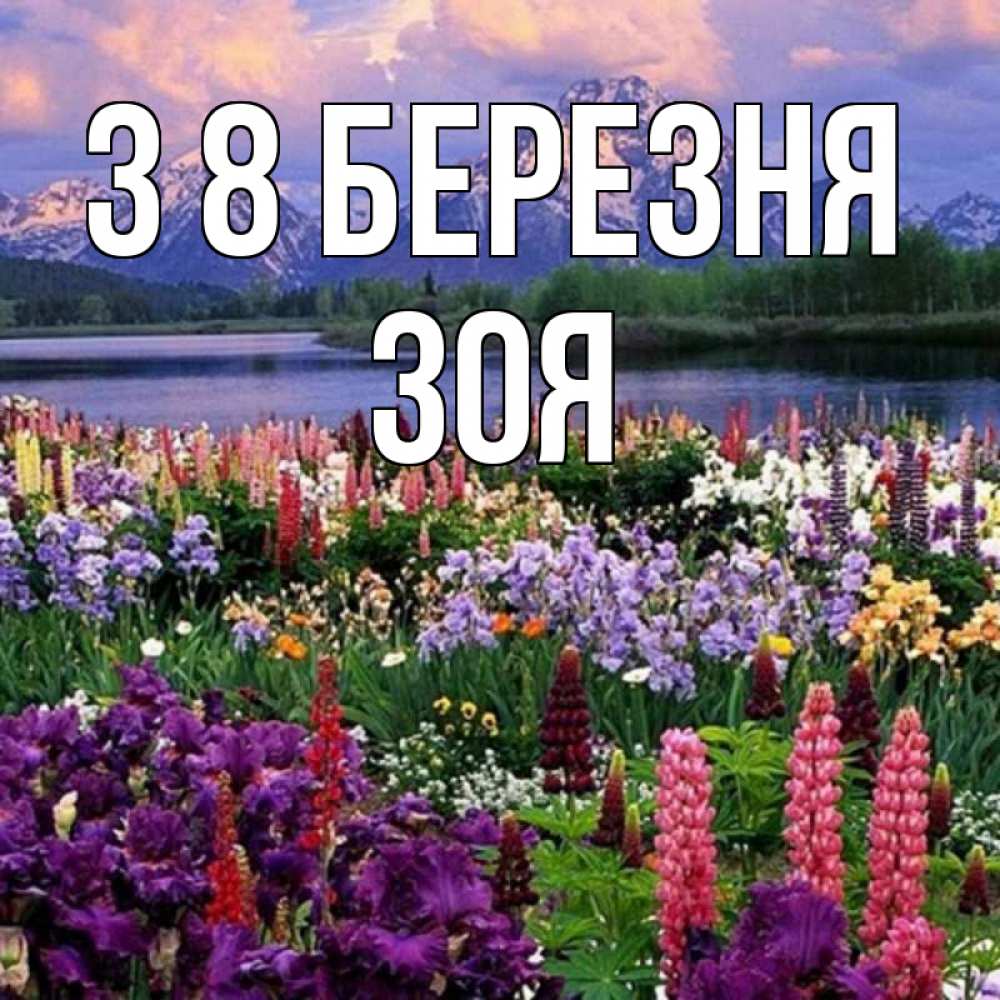 Открытка на каждый день з підписом, Зоя З 8 БЕРЕЗНЯ международный женский день Прикольна листівка з побажанням онлайн скачати безкоштовно 