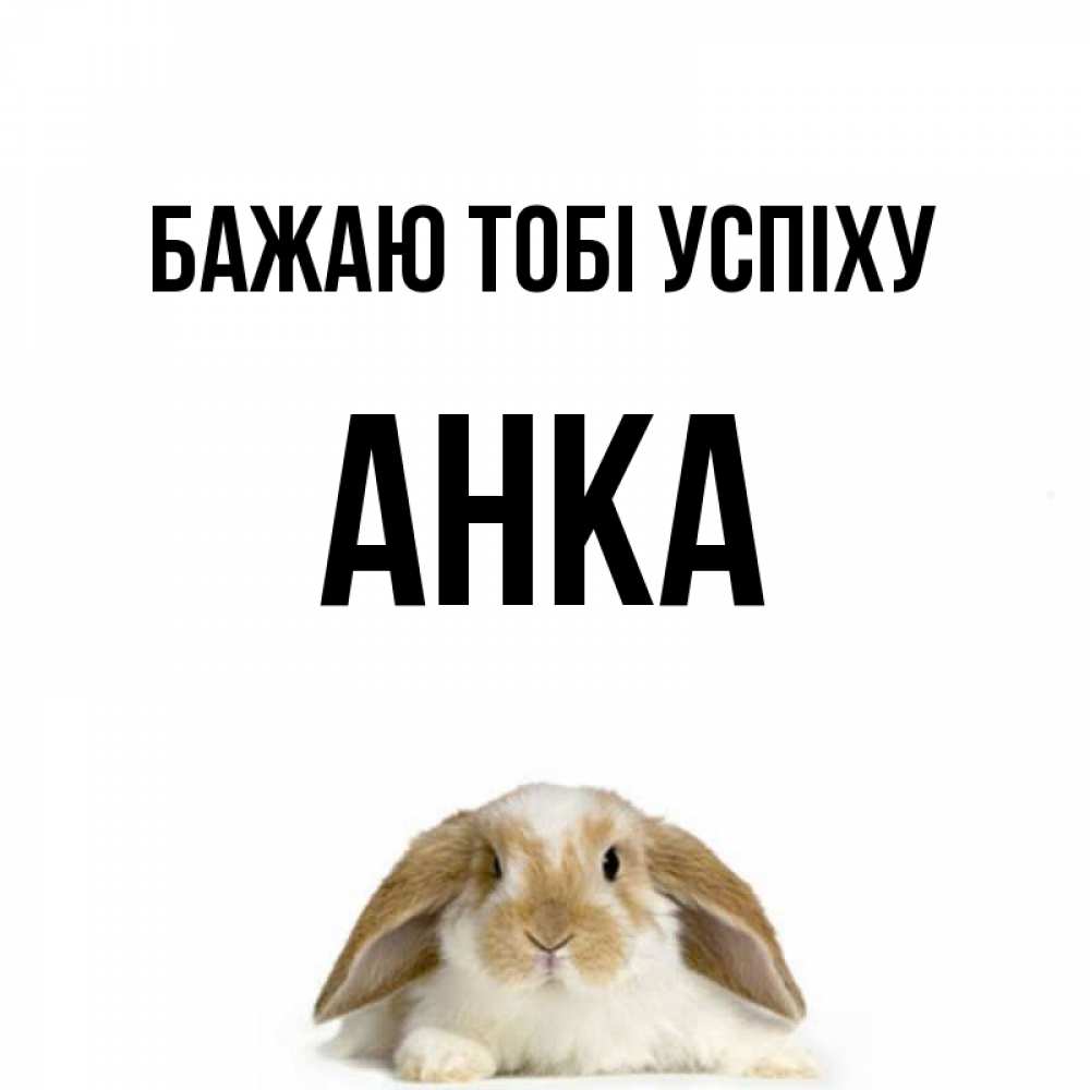 Открытка на каждый день з підписом, Анка Бажаю тобі успіху открытки с произвольным текстом который можно вставить в открытку и создать ее самостоятельно бесплатно онлайн Прикольна листівка з побажанням онлайн скачати безкоштовно 