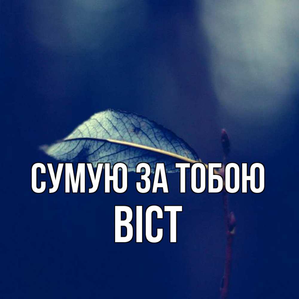 Открытка на каждый день з підписом, Віст Сумую за тобою одна ветка 1 Прикольна листівка з побажанням онлайн скачати безкоштовно 