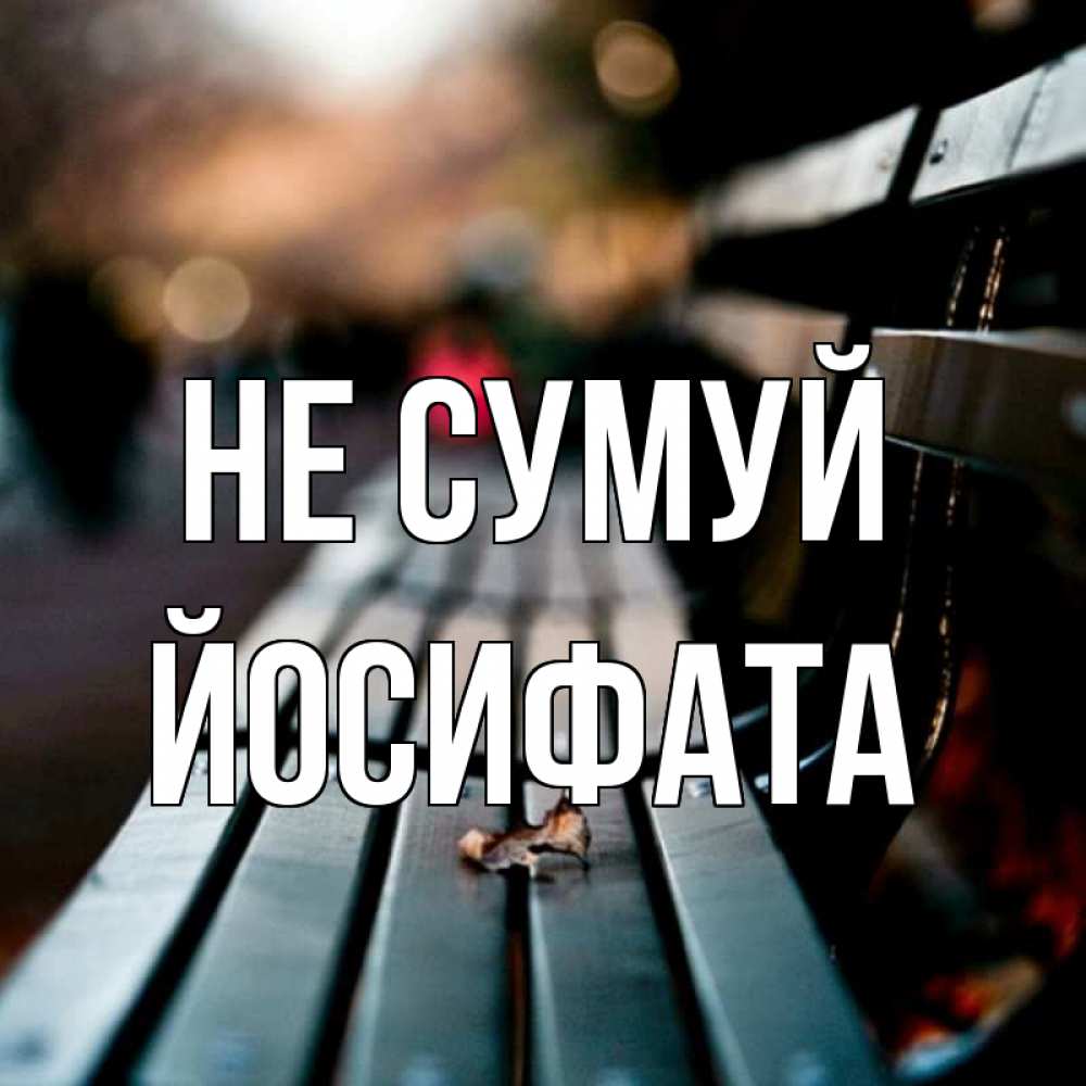Открытка на каждый день з підписом, Йосифата Не сумуй размытый фон Прикольна листівка з побажанням онлайн скачати безкоштовно 