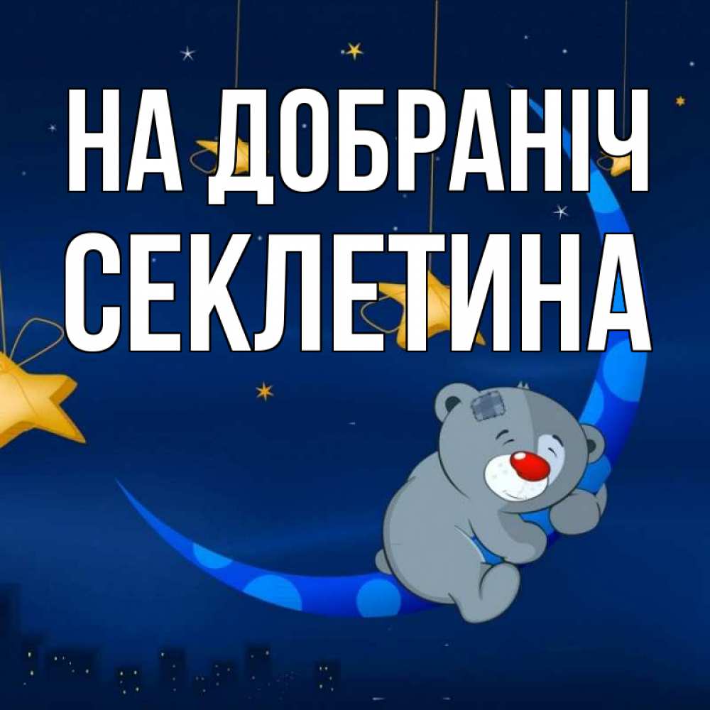 Открытка на каждый день з підписом, Секлетина На добраніч над городом Прикольна листівка з побажанням онлайн скачати безкоштовно 