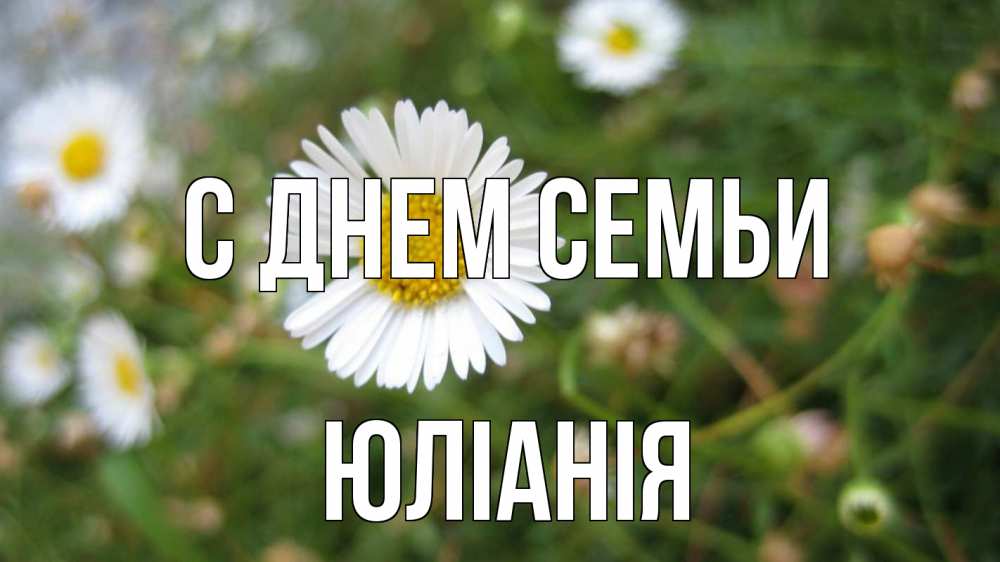 Открытка на каждый день з підписом, Юліанія С днем семьи с днем семьи Прикольна листівка з побажанням онлайн скачати безкоштовно 