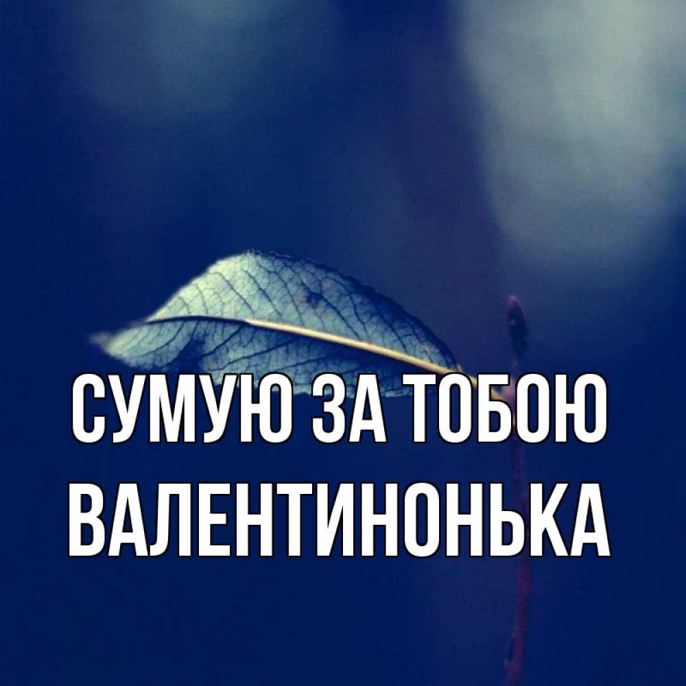 Открытка на каждый день з підписом, Валентинонька Сумую за тобою одна ветка 1 Прикольна листівка з побажанням онлайн скачати безкоштовно 