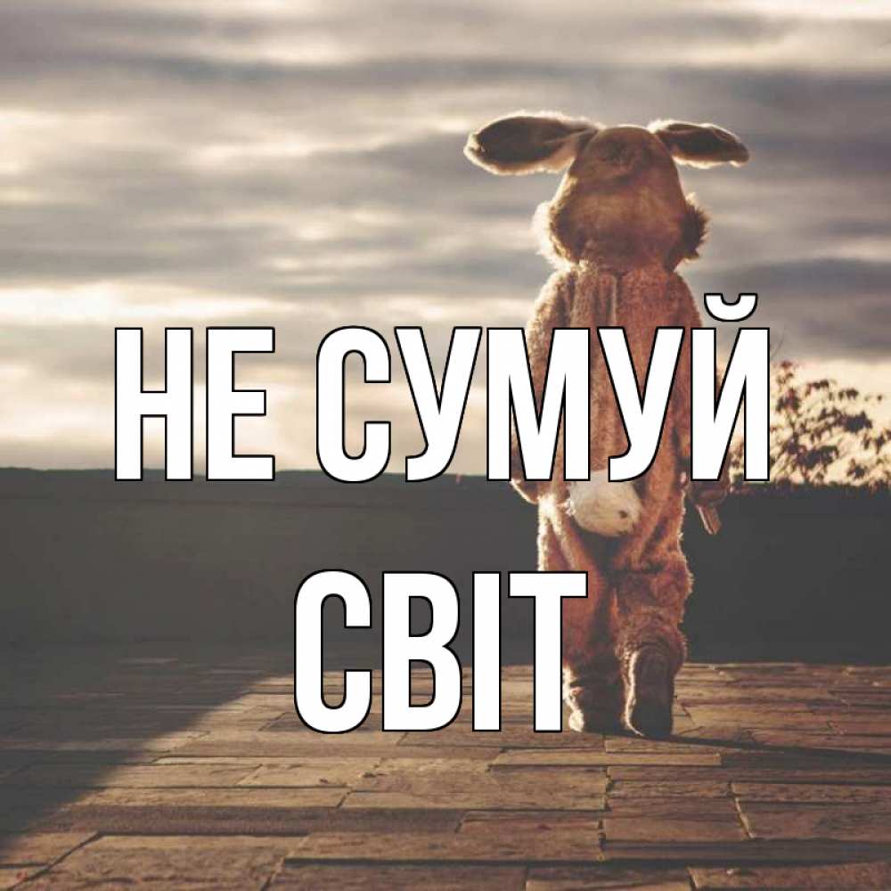 Открытка на каждый день з підписом, Світ Не сумуй со спины Прикольна листівка з побажанням онлайн скачати безкоштовно 