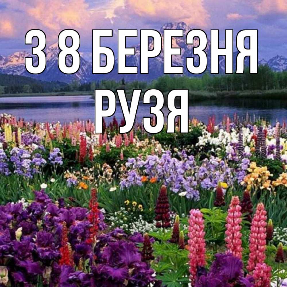 Открытка на каждый день з підписом, Рузя З 8 БЕРЕЗНЯ международный женский день Прикольна листівка з побажанням онлайн скачати безкоштовно 