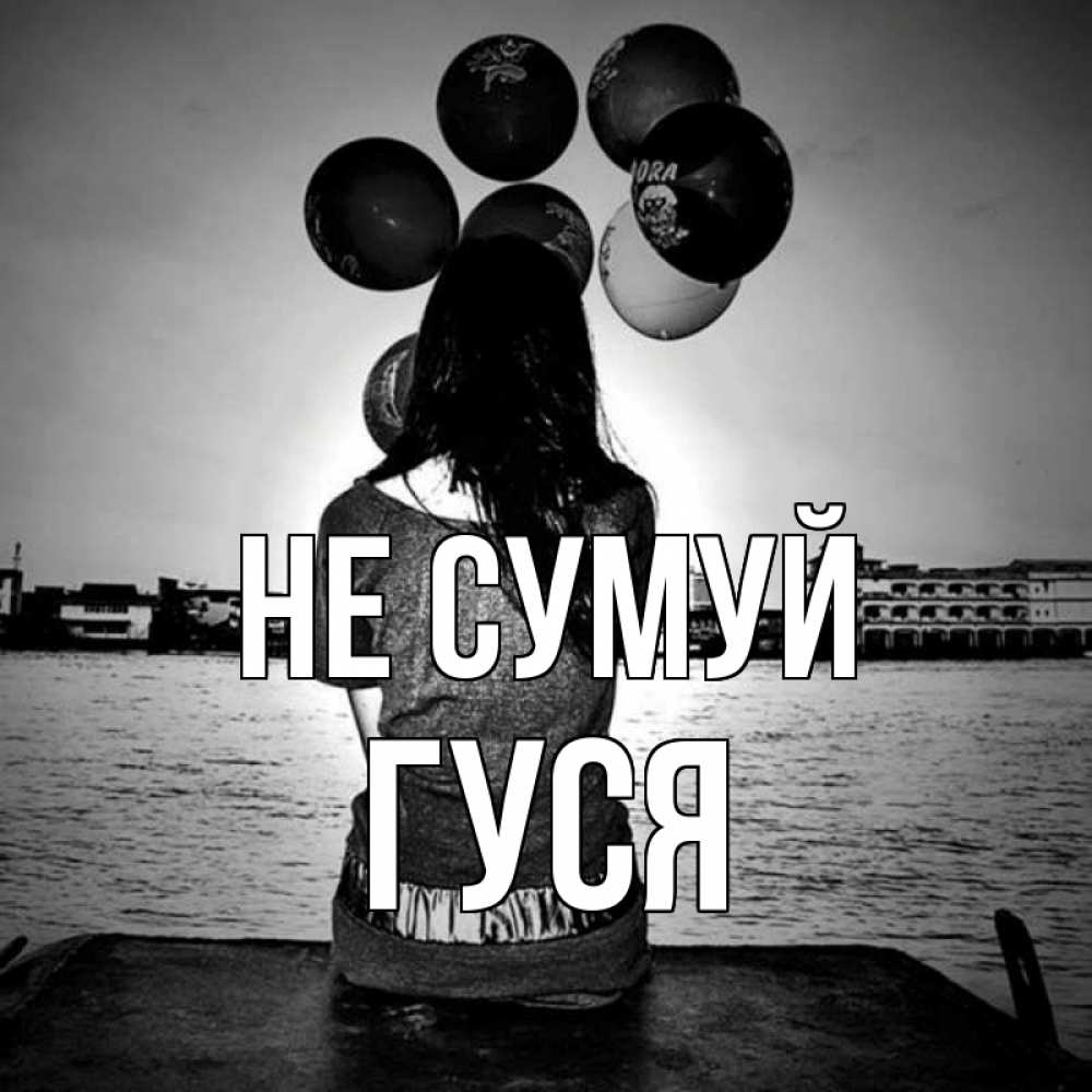 Открытка на каждый день з підписом, Гуся Не сумуй мост Прикольна листівка з побажанням онлайн скачати безкоштовно 