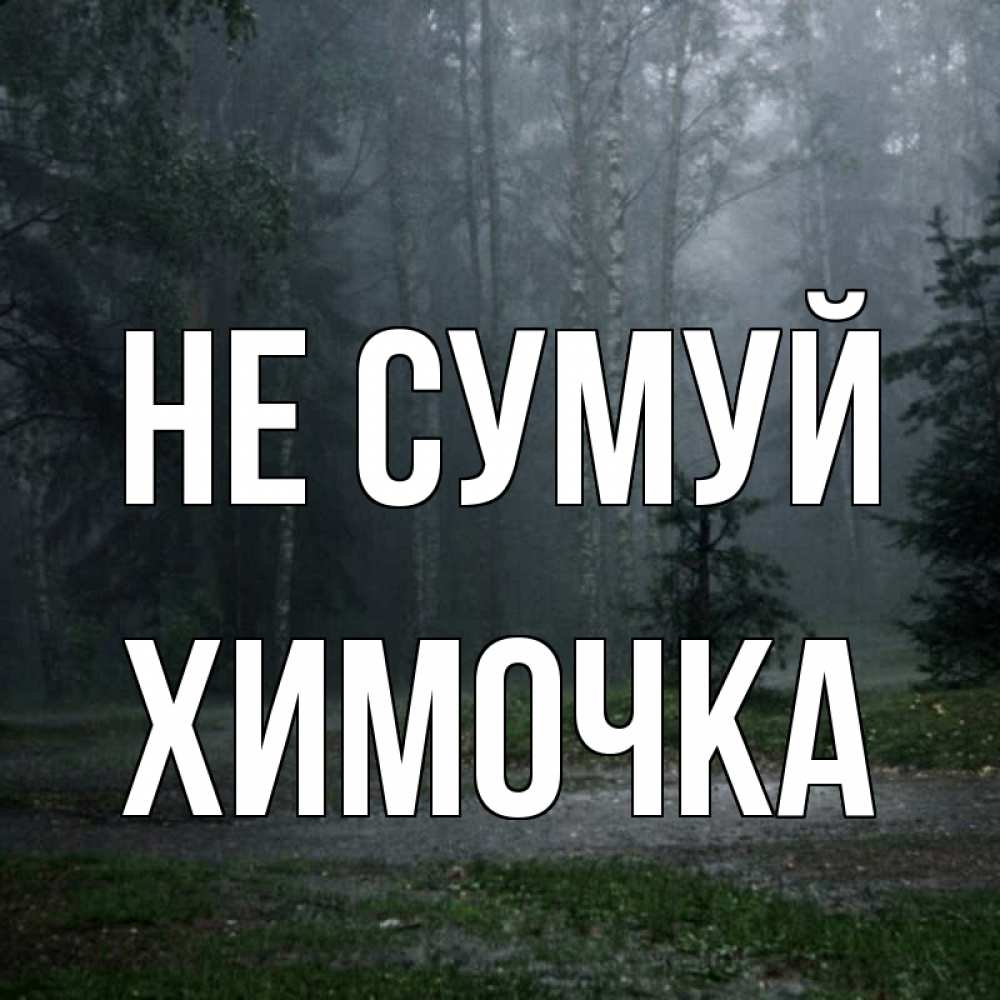 Открытка на каждый день з підписом, Химочка Не сумуй осень Прикольна листівка з побажанням онлайн скачати безкоштовно 