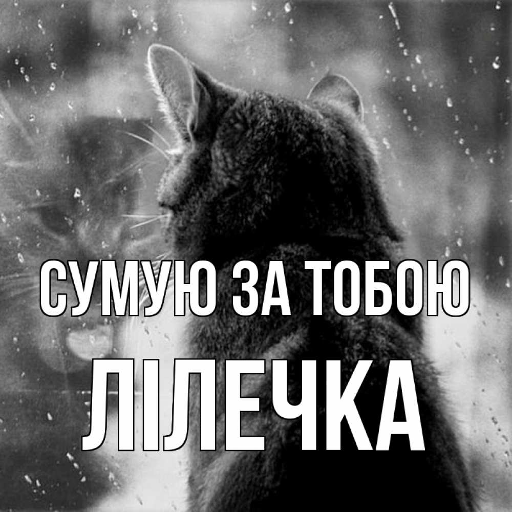 Открытка на каждый день з підписом, Лілечка Сумую за тобою скорее ко мне приходи 1 Прикольна листівка з побажанням онлайн скачати безкоштовно 