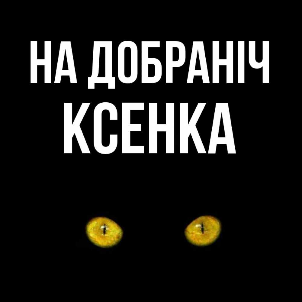 Открытка на каждый день з підписом, Ксенка На добраніч сладких снов бесстрашный мой дружочек Прикольна листівка з побажанням онлайн скачати безкоштовно 