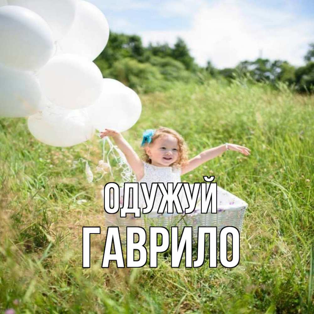 Открытка на каждый день з підписом, Гаврило Одужуй девочка сидит в корзине наверное от этого больной должен выздороветь Прикольна листівка з побажанням онлайн скачати безкоштовно 