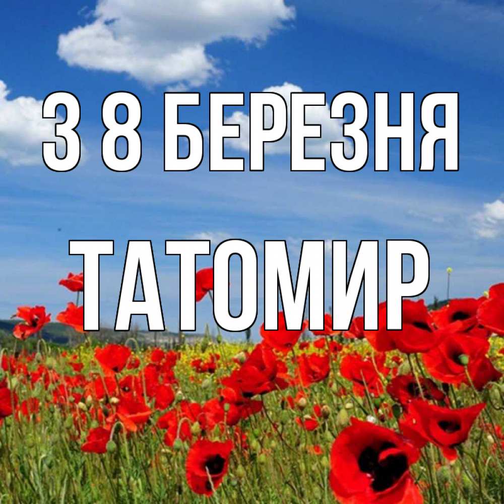 Открытка на каждый день з підписом, Татомир З 8 БЕРЕЗНЯ международный женский день 1 Прикольна листівка з побажанням онлайн скачати безкоштовно 