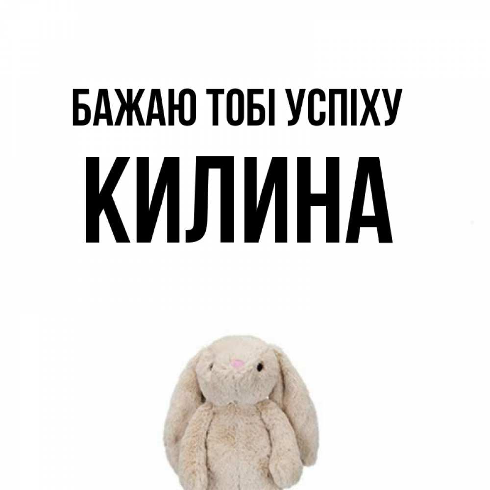 Открытка на каждый день з підписом, Килина Бажаю тобі успіху сайт создаватель открыток Прикольна листівка з побажанням онлайн скачати безкоштовно 