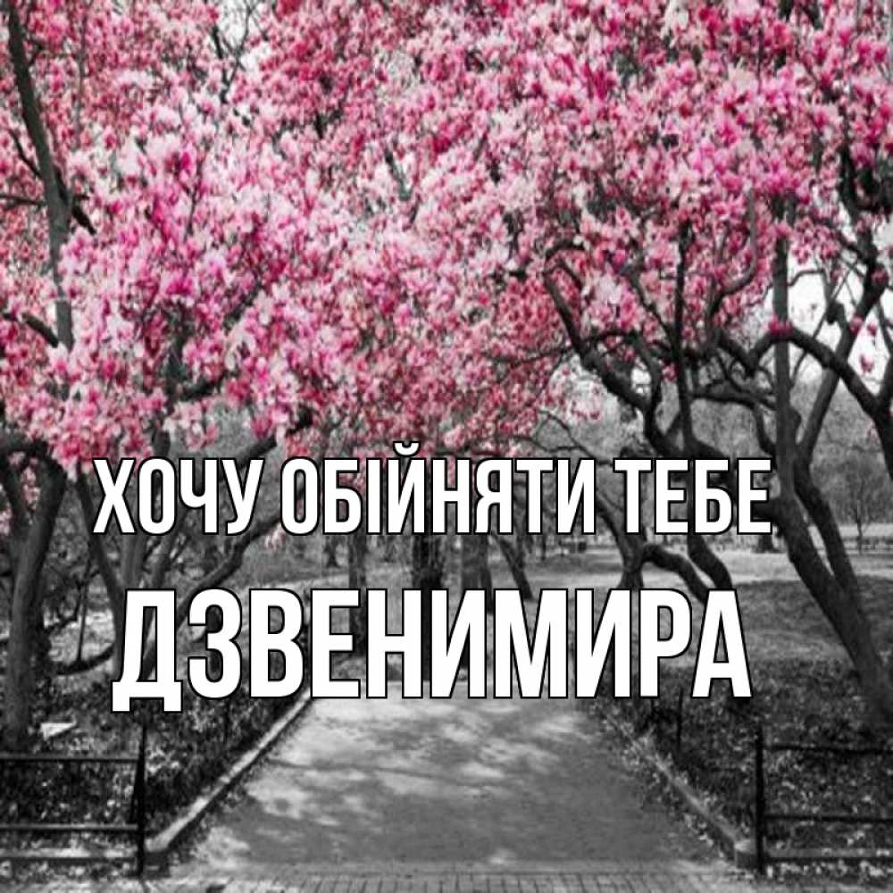 Открытка на каждый день з підписом, Дзвенимира Хочу обійняти тебе обработанное фото Прикольна листівка з побажанням онлайн скачати безкоштовно 