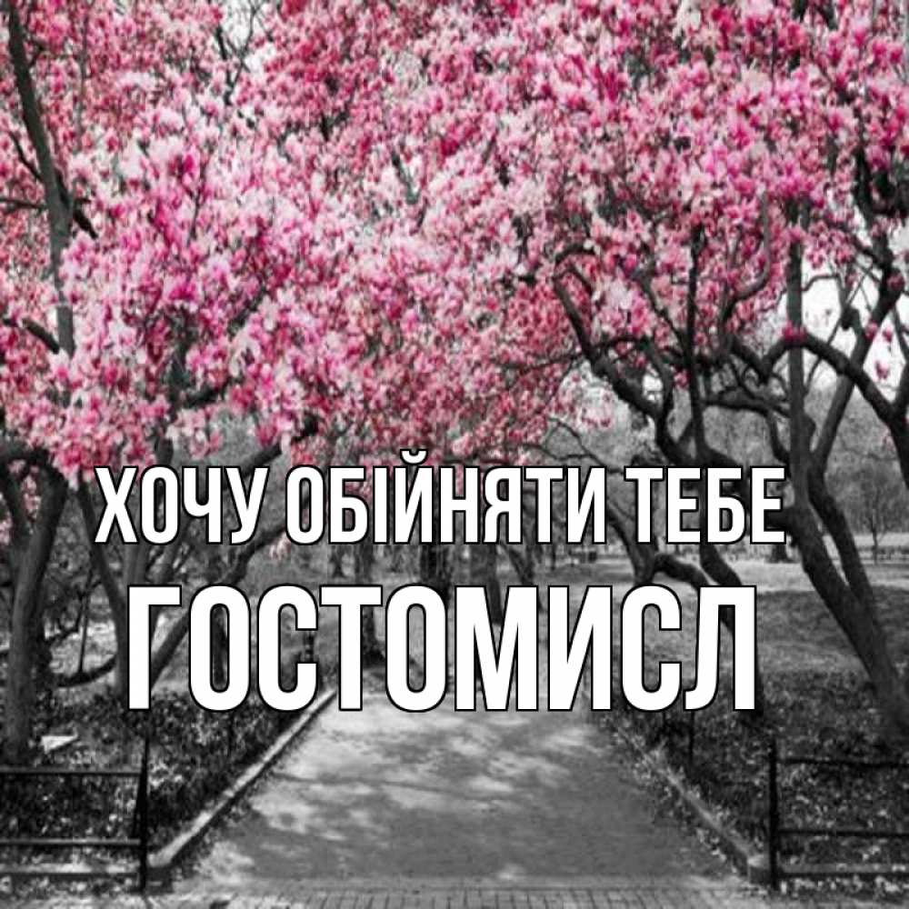 Открытка на каждый день з підписом, Гостомисл Хочу обійняти тебе обработанное фото Прикольна листівка з побажанням онлайн скачати безкоштовно 