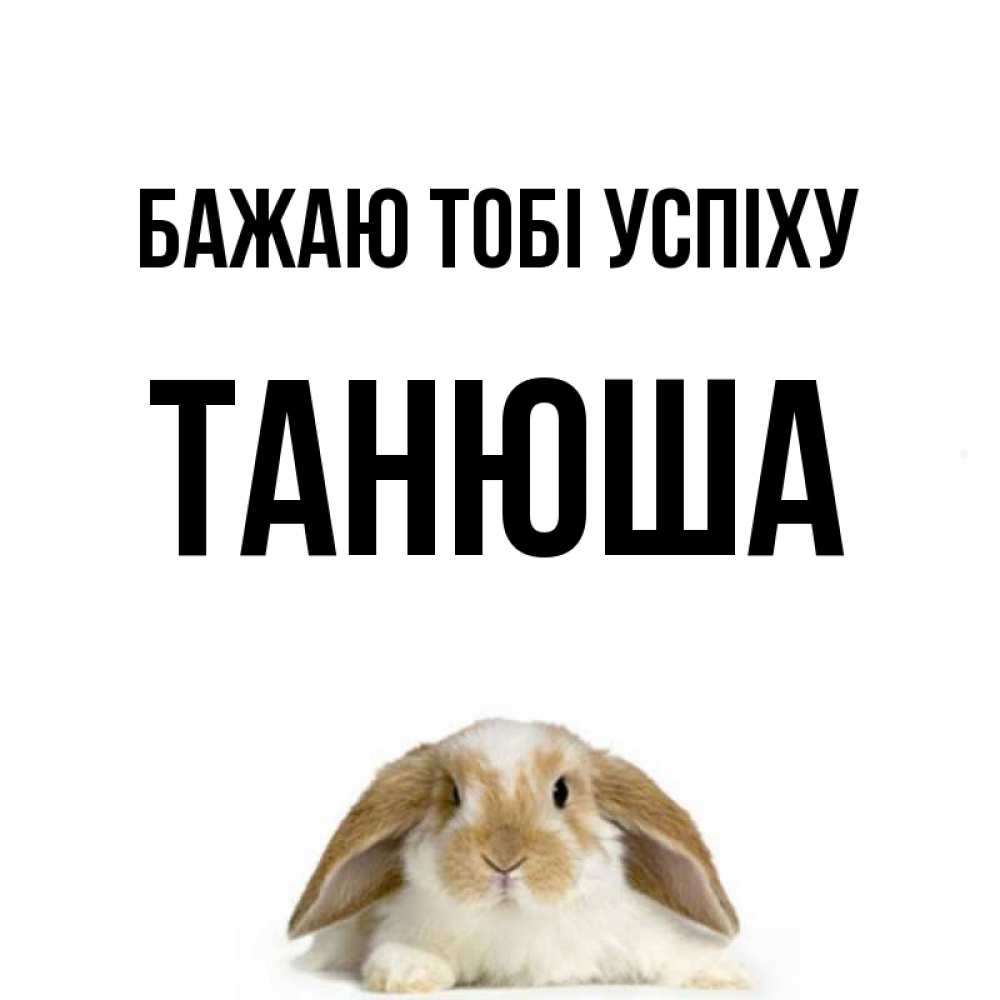 Открытка на каждый день з підписом, Танюша Бажаю тобі успіху открытки с произвольным текстом который можно вставить в открытку и создать ее самостоятельно бесплатно онлайн Прикольна листівка з побажанням онлайн скачати безкоштовно 