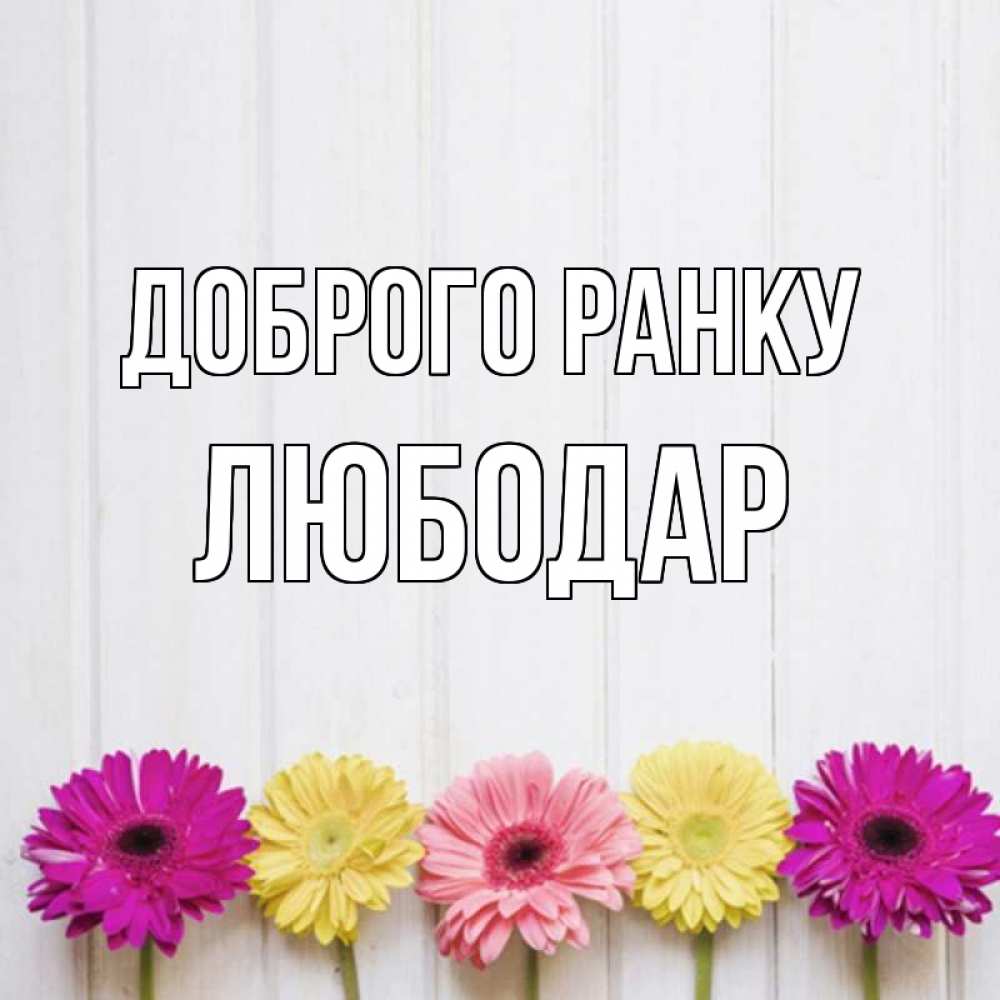 Открытка на каждый день з підписом, Любодар Доброго ранку красный желтый и розовый цветок Прикольна листівка з побажанням онлайн скачати безкоштовно 
