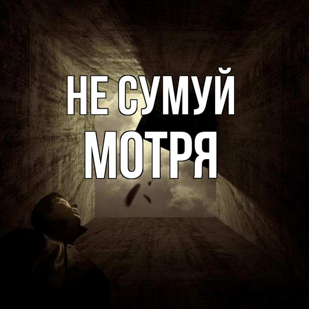 Открытка на каждый день з підписом, Мотря Не сумуй жуть Прикольна листівка з побажанням онлайн скачати безкоштовно 