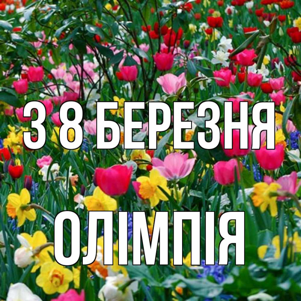 Открытка на каждый день з підписом, Олімпія З 8 БЕРЕЗНЯ с международным женским днем поздравления для женщины Прикольна листівка з побажанням онлайн скачати безкоштовно 