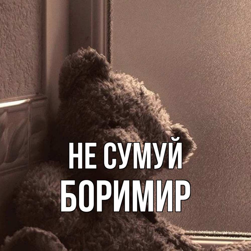 Открытка на каждый день з підписом, Боримир Не сумуй стекол рефленое Прикольна листівка з побажанням онлайн скачати безкоштовно 