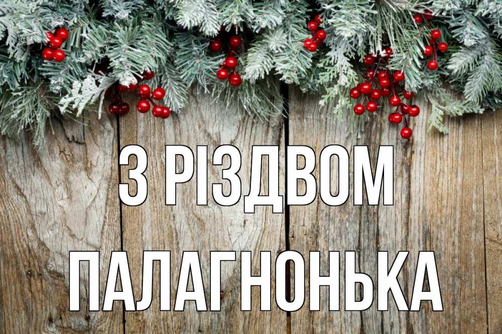 Открытка на каждый день з підписом, Палагнонька З Різдвом с рождеством Прикольна листівка з побажанням онлайн скачати безкоштовно 