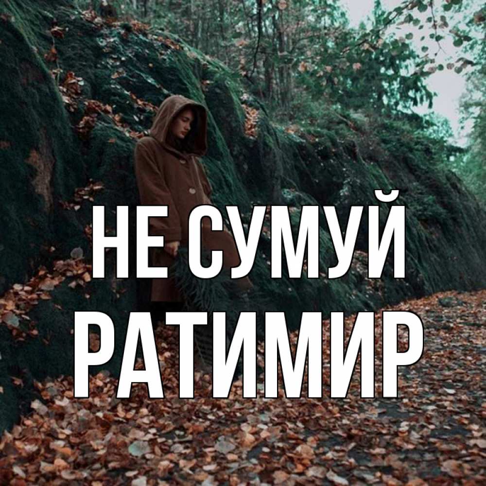 Открытка на каждый день з підписом, Ратимир Не сумуй осенний лес Прикольна листівка з побажанням онлайн скачати безкоштовно 