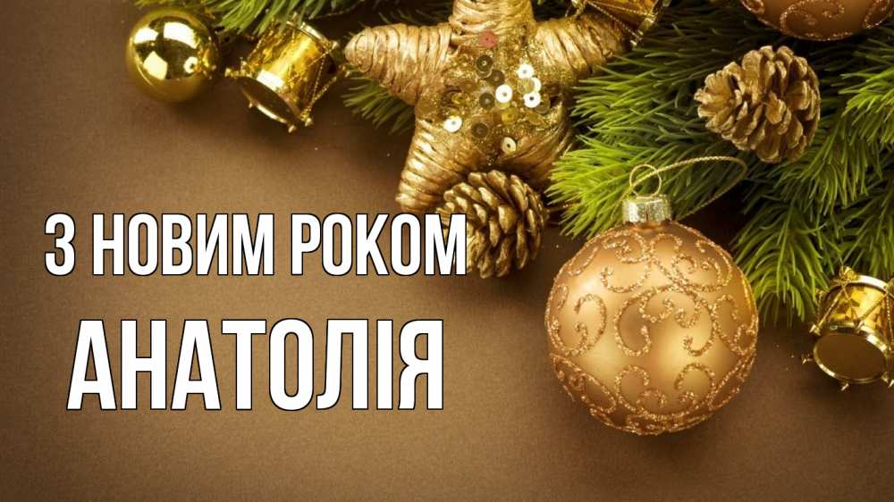 Открытка на каждый день з підписом, Анатолія З новим роком новый год Прикольна листівка з побажанням онлайн скачати безкоштовно 