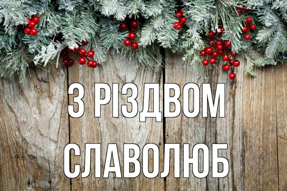 Открытка на каждый день з підписом, Славолюб З Різдвом с рождеством Прикольна листівка з побажанням онлайн скачати безкоштовно 