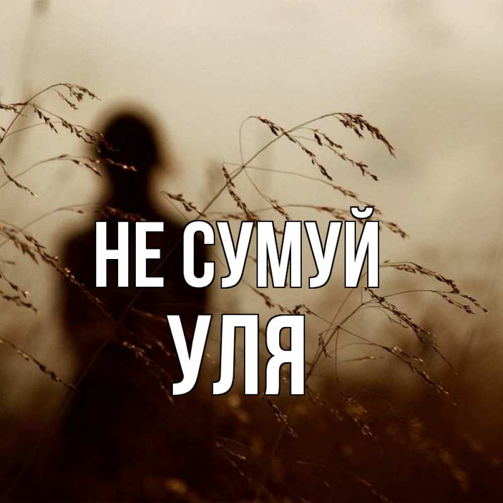 Открытка на каждый день з підписом, Уля Не сумуй грусть Прикольна листівка з побажанням онлайн скачати безкоштовно 