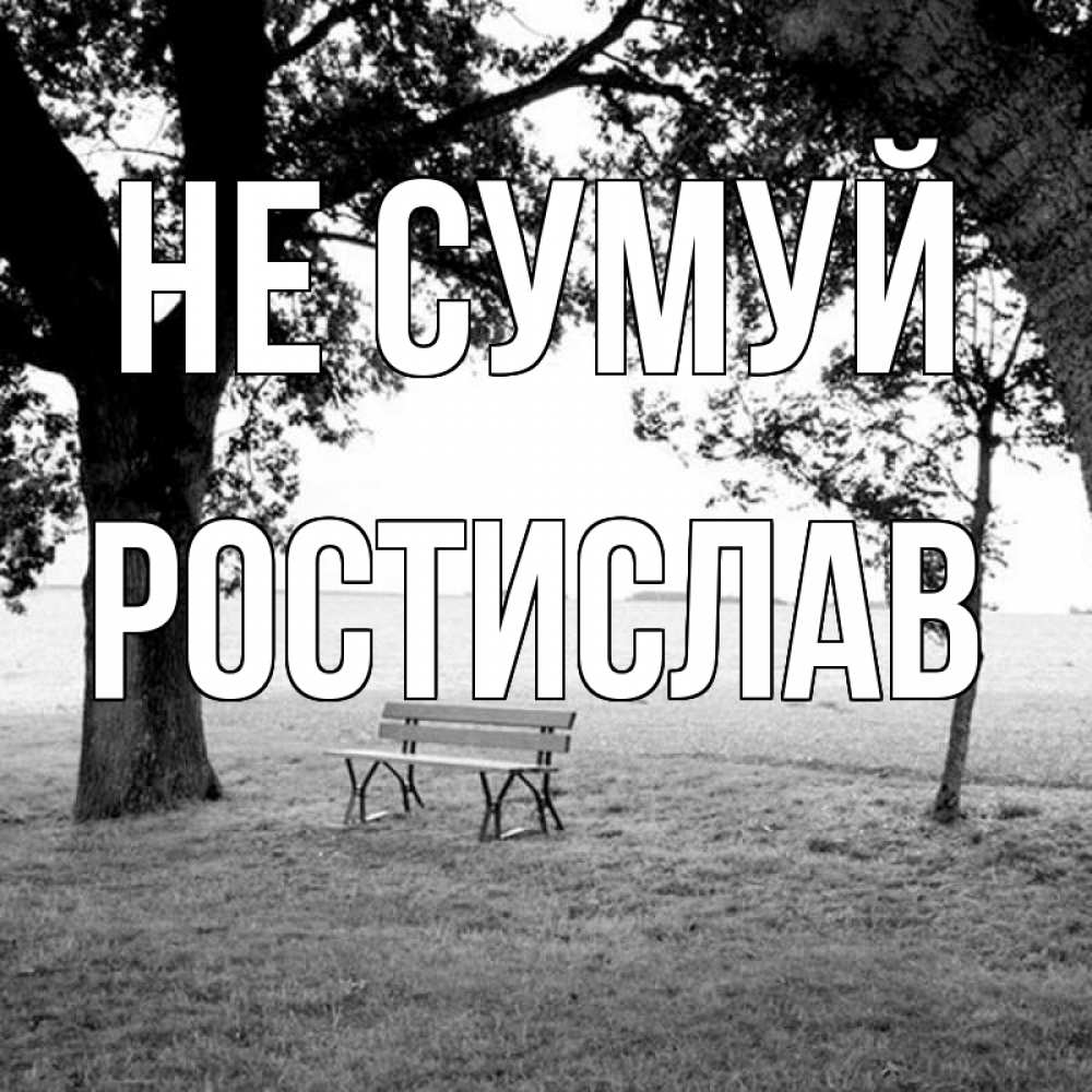 Открытка на каждый день з підписом, Ростислав Не сумуй мощное дерево Прикольна листівка з побажанням онлайн скачати безкоштовно 