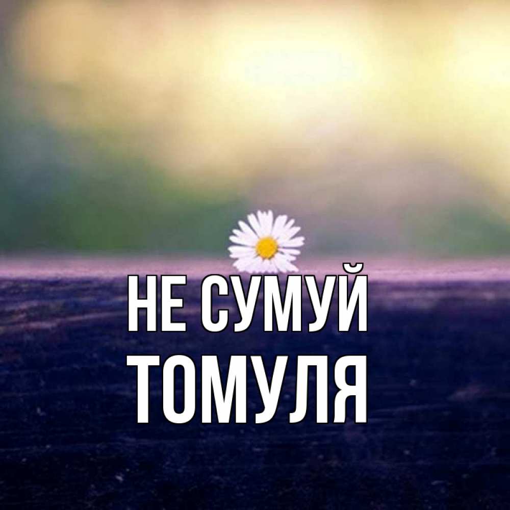 Открытка на каждый день з підписом, Томуля Не сумуй красота Прикольна листівка з побажанням онлайн скачати безкоштовно 