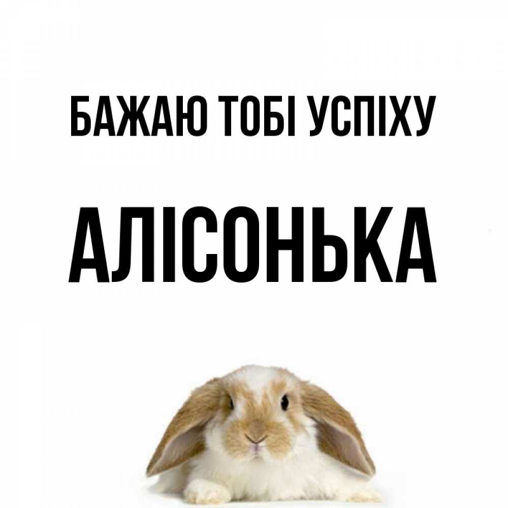 Открытка на каждый день з підписом, Алісонька Бажаю тобі успіху открытки с произвольным текстом который можно вставить в открытку и создать ее самостоятельно бесплатно онлайн Прикольна листівка з побажанням онлайн скачати безкоштовно 