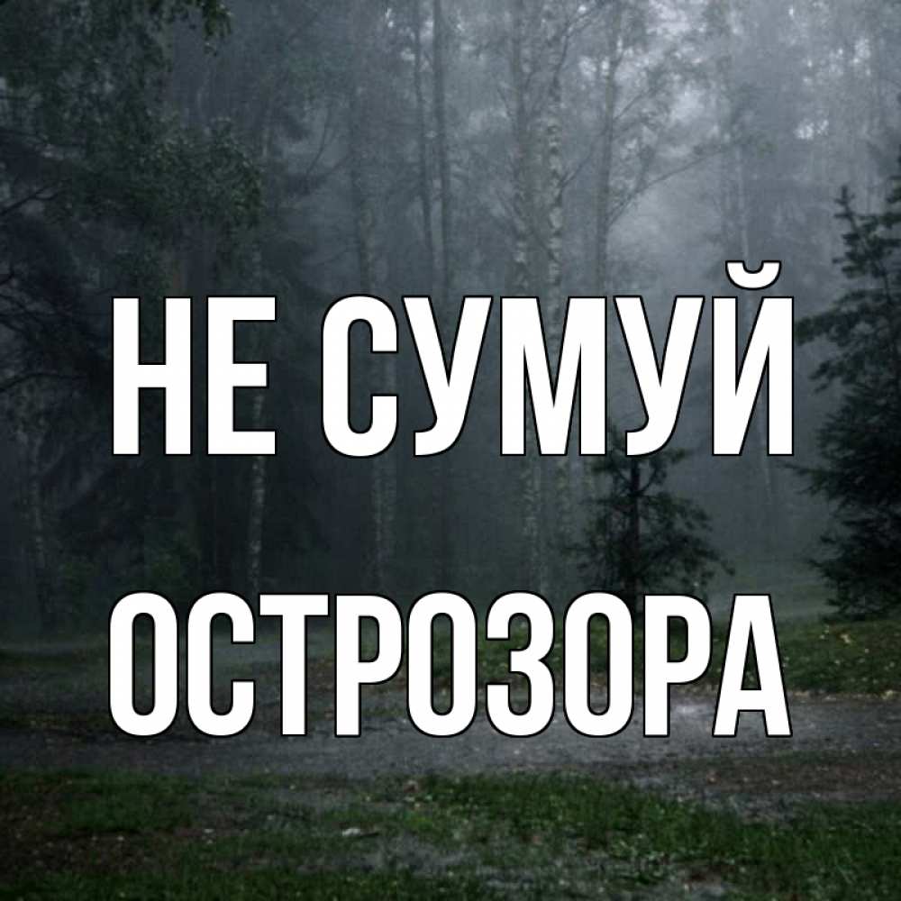 Открытка на каждый день з підписом, Острозора Не сумуй осень Прикольна листівка з побажанням онлайн скачати безкоштовно 