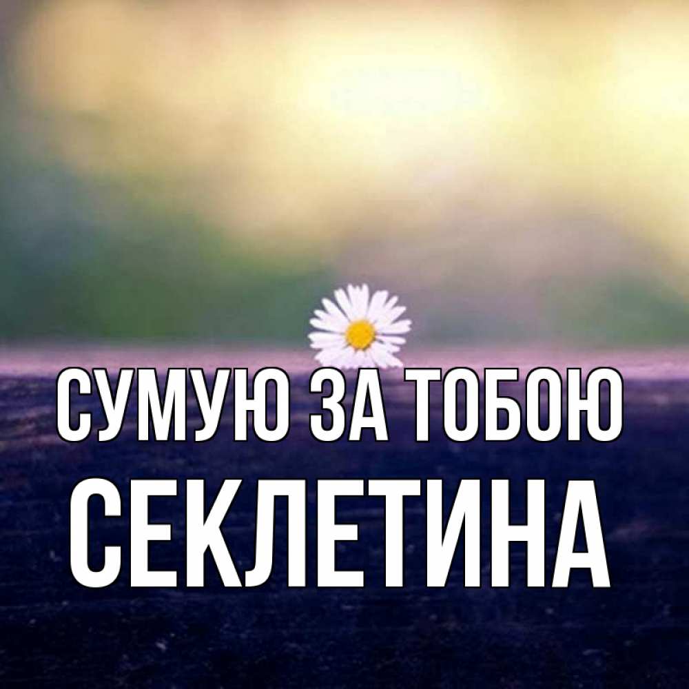 Открытка на каждый день з підписом, Секлетина Сумую за тобою приходи в гости Прикольна листівка з побажанням онлайн скачати безкоштовно 