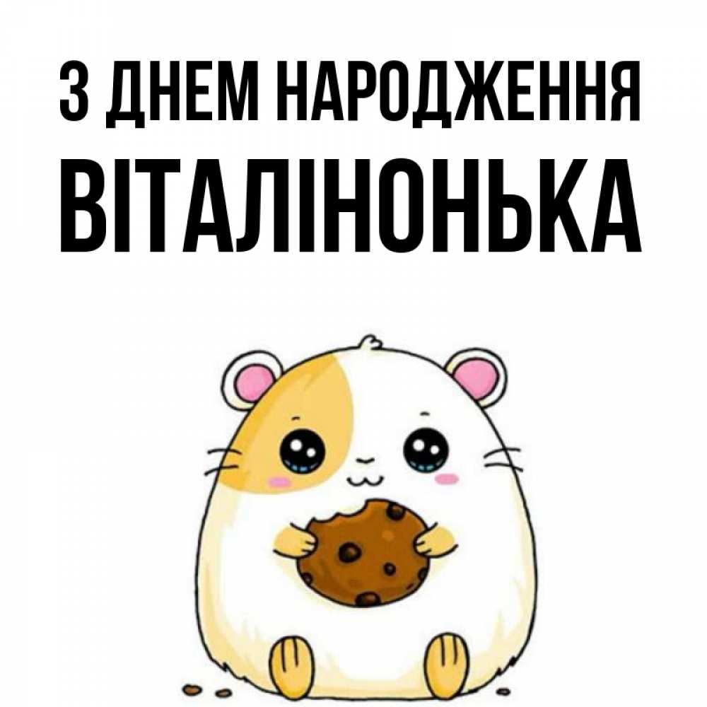 Открытка на каждый день з підписом, Віталінонька З Днем народження с днюхой Прикольна листівка з побажанням онлайн скачати безкоштовно 
