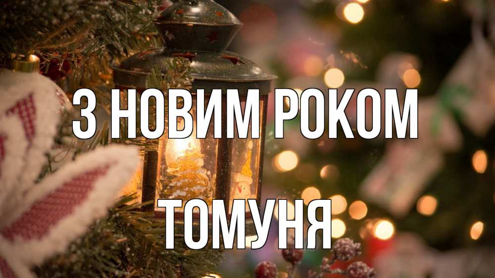 Открытка на каждый день з підписом, Томуня З новим роком новый год фонарик Прикольна листівка з побажанням онлайн скачати безкоштовно 