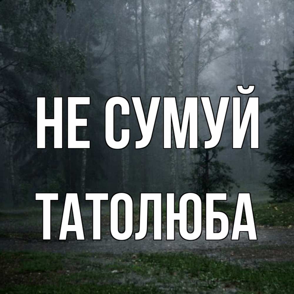 Открытка на каждый день з підписом, Татолюба Не сумуй осень Прикольна листівка з побажанням онлайн скачати безкоштовно 