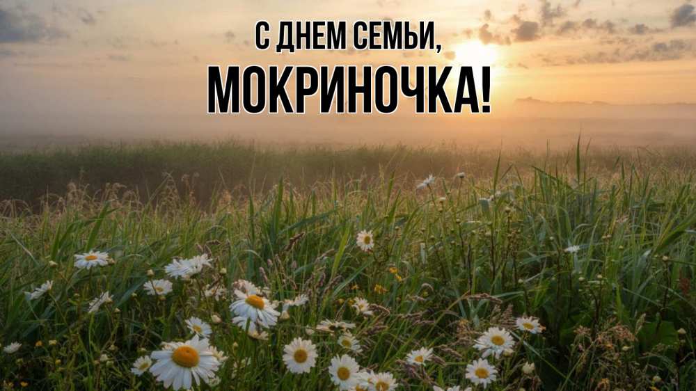 Открытка на каждый день з підписом, Мокриночка С днем семьи с днем семьи Прикольна листівка з побажанням онлайн скачати безкоштовно 