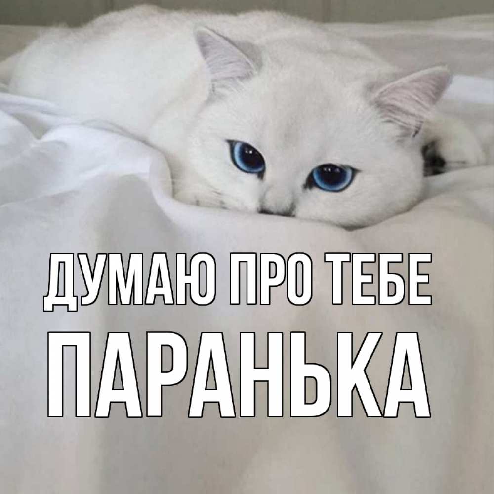 Открытка на каждый день з підписом, Паранька Думаю про тебе я очень по тебе скучаю и тоскую Прикольна листівка з побажанням онлайн скачати безкоштовно 