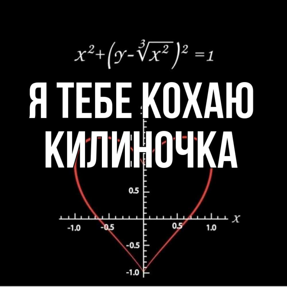 Открытка на каждый день з підписом, Килиночка Я тебе кохаю сердечная формула Прикольна листівка з побажанням онлайн скачати безкоштовно 