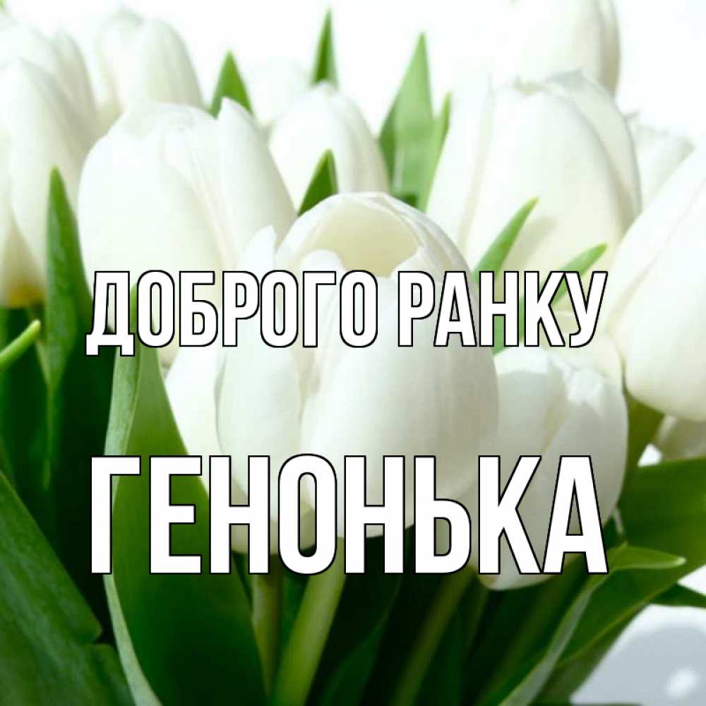 Открытка на каждый день з підписом, Генонька Доброго ранку открытки на каждый день по именам Прикольна листівка з побажанням онлайн скачати безкоштовно 