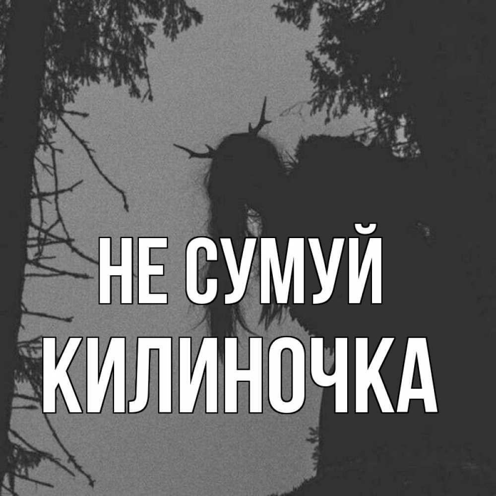 Открытка на каждый день з підписом, Килиночка Не сумуй чудище лесное Прикольна листівка з побажанням онлайн скачати безкоштовно 