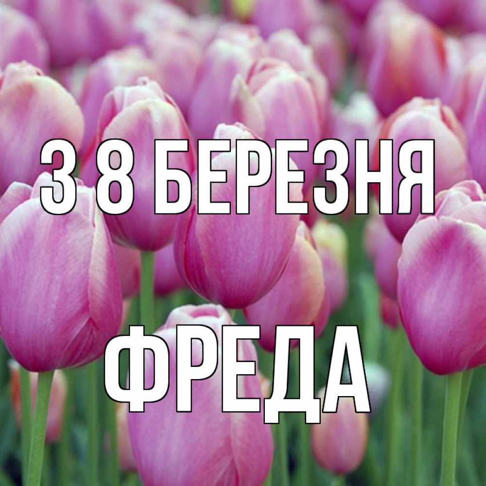 Открытка на каждый день з підписом, Фреда З 8 БЕРЕЗНЯ на международный женский день 3 Прикольна листівка з побажанням онлайн скачати безкоштовно 
